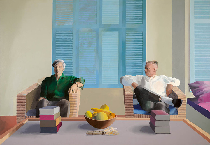 Christopher Isherwood and Don Bachardy by David Hockney